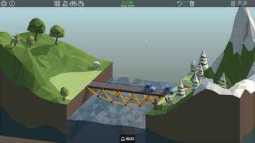 Poly Bridge 1-2 (10m Simple Bridge)