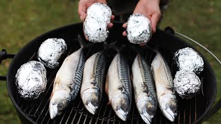 ГОТОВЬТЕ СРАЗУ МНОГО. СКУМБРИЯ С КАРТОШКОЙ НА ГРИЛЕ.