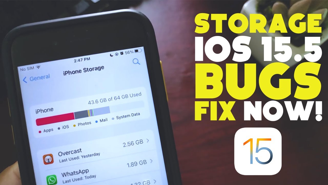 iOS 15.5: STORAGE BUG and it's FIX - YouTube