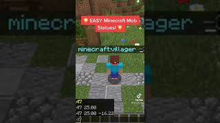 Easy Minecraft MOB Statues #shorts