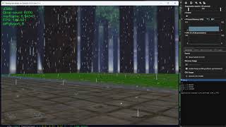 Example of simulating rain using OpenGL 4.5.0 core C++ & compiled with Visual Studio 2022