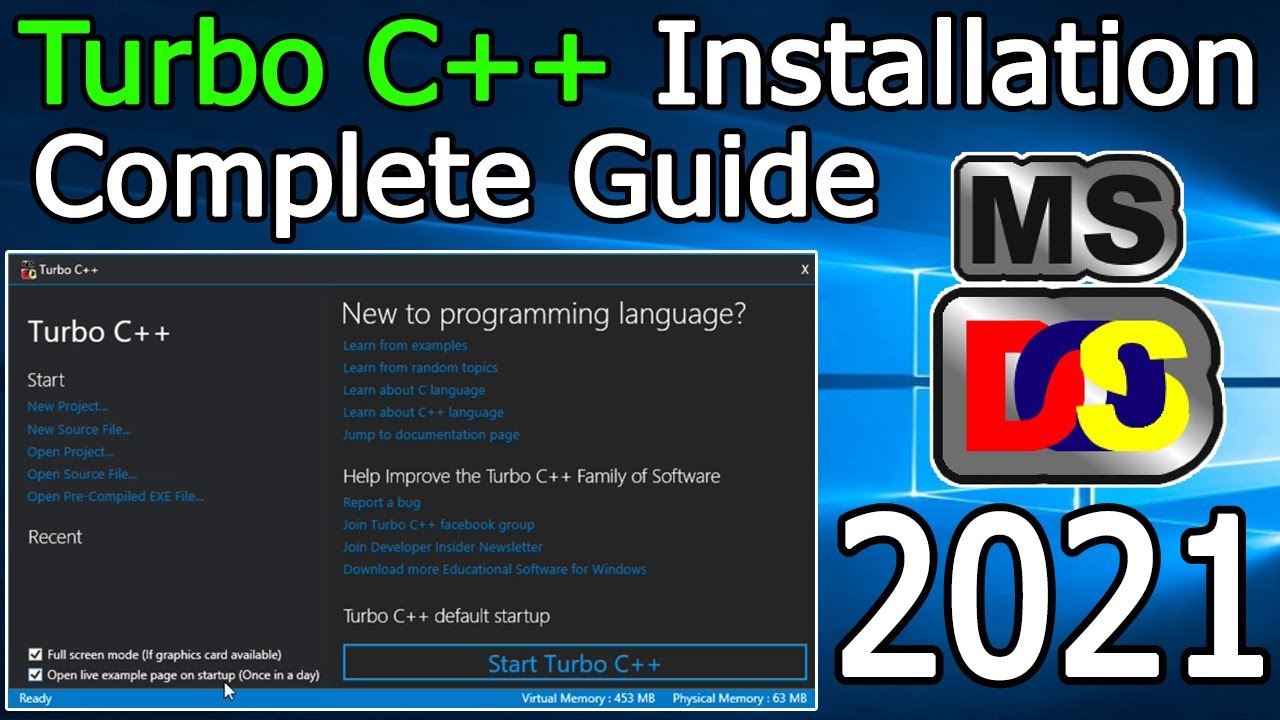 download c++  Update 2022  Cách tải xuống và cài đặt Turbo C ++ để lập trình C và C ++ trên Windows 10 [Bản cập nhật năm 2021]