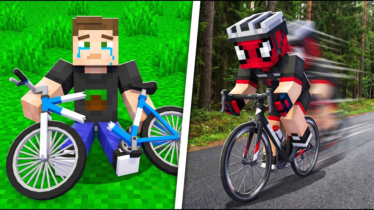 Minecraft AMA Bisiklet Yarışçısı Oldum