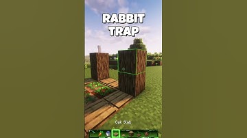 RABBIT TRAP Minecraft  #gaming #minecraft #minecrafttutorial #trending