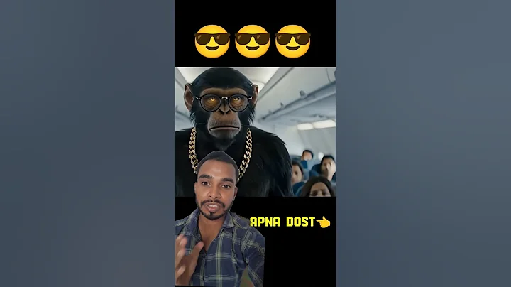 Bandar bhai ka lafda ho gya re flight ✈️ me funny monkey video #aimonkey #aivlog #bablu #ai #Shorts