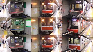 【3線乗り換え駅】大阪メトロ『なんば駅』発着集　御堂筋線・四つ橋線・千日前線　Osaka Metro