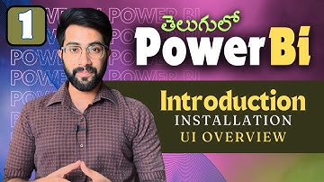 Power BI in Telugu (Part 1 - Full Course) Basics & Installation | Vamsi Bhavani