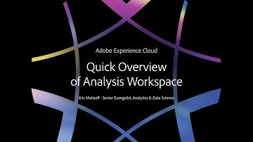 Analysis Workspace 퀵하게 알아보기