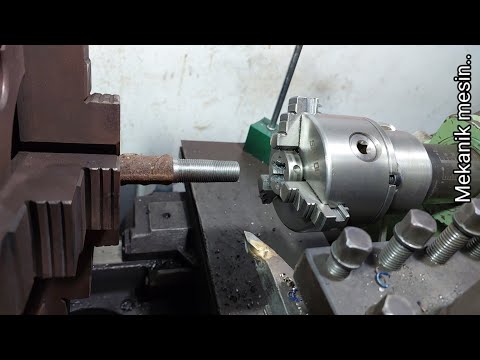 Видео: Токарный станок, облегчающий нарезание резьбы и выполнение шестигранных отверстий.