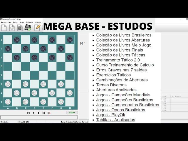 Jogo de Damas 100 Casas: Mega Base Teórica (Programa Aurora) 