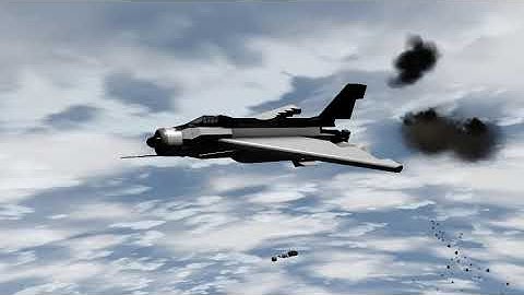 Space Engineers - Lightning F.6 - A2A kill