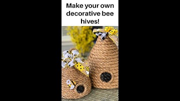 Make your own decorative bee hives!