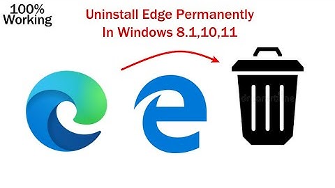 How To Uninstall Microsoft Edge In Windows 8.1,10,11