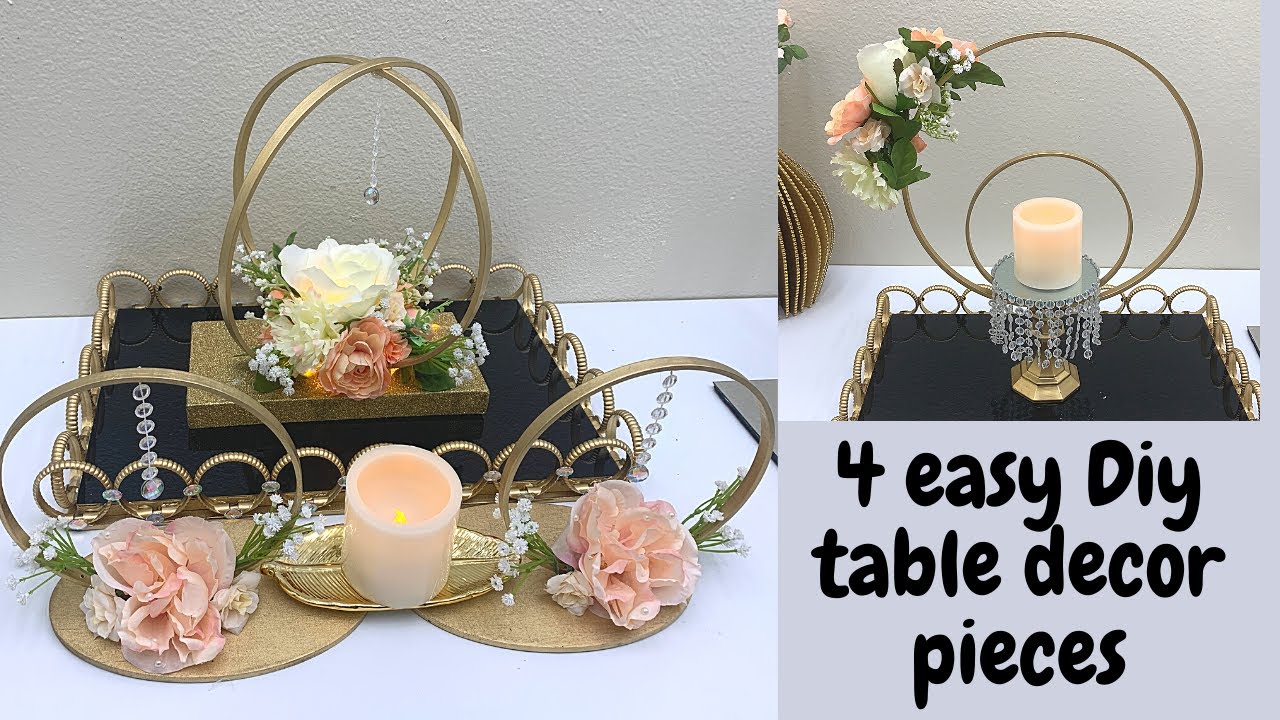 4 EASY DIY TABLE DECOR CENTERPIECE IDEAS - How to make beautiful ...