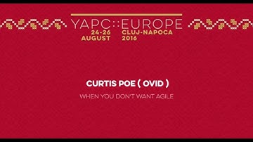 Curtis Poe: When you don