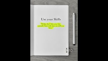 make your skills work for you#Motivation#LifeLessonsHub #Shorts