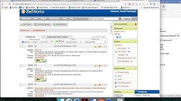 Getting started with a systematic review in RefWorks: Part 2