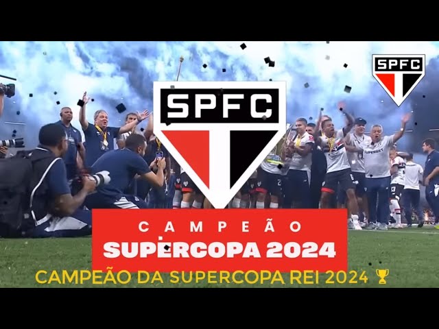 São Paulo conquista a 4ª taça de supercopa da sua história. (04/02/24) class=