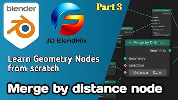 Try this node to merge by distance in Blender | Learn geometry nodes from scratch