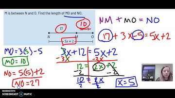 Segment Addition Postulate (including midpoints)