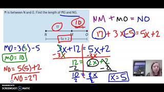 Segment Addition Postulate (including midpoints)