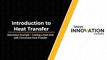 Cooling Heat Sink with Convective Heat Transfer — Simulation Example