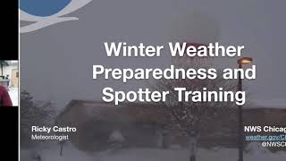 Winter Weather Preparedness and Spotter Training, December 10, 2020