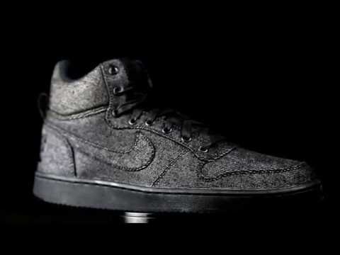 Nike Court Borough Mid premium negro.