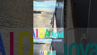 AIDAnova - Einlaufen in Stavanger - Norwegen mit Hilfe eines Schleppers