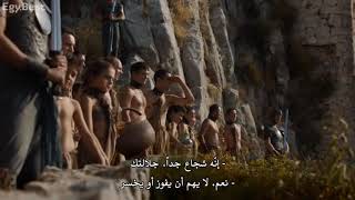 اللحظة التي استهزأ الجميع من جيش ملكة التنانين فكان الرد قاسيا 😲😱  Game of thrones screenshot 5