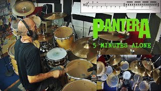 Pantera - 5 Minutes Alone - Vinnie Paul Drum Cover by Edo Sala with Drum Charts