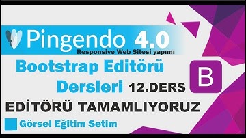 Pingendo Bootstrap 4 Editör ile Web Tasarım Dersleri- Responsive Site Yapımı- Ders 12