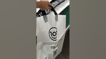 Hot Sale Custom Logo Soft Handle Gift White Plastic Bags Shopping Bag Plastic For Clothes Shoes