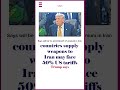 Trump says countries that supply weapons to Iran to face 50% US tariffs