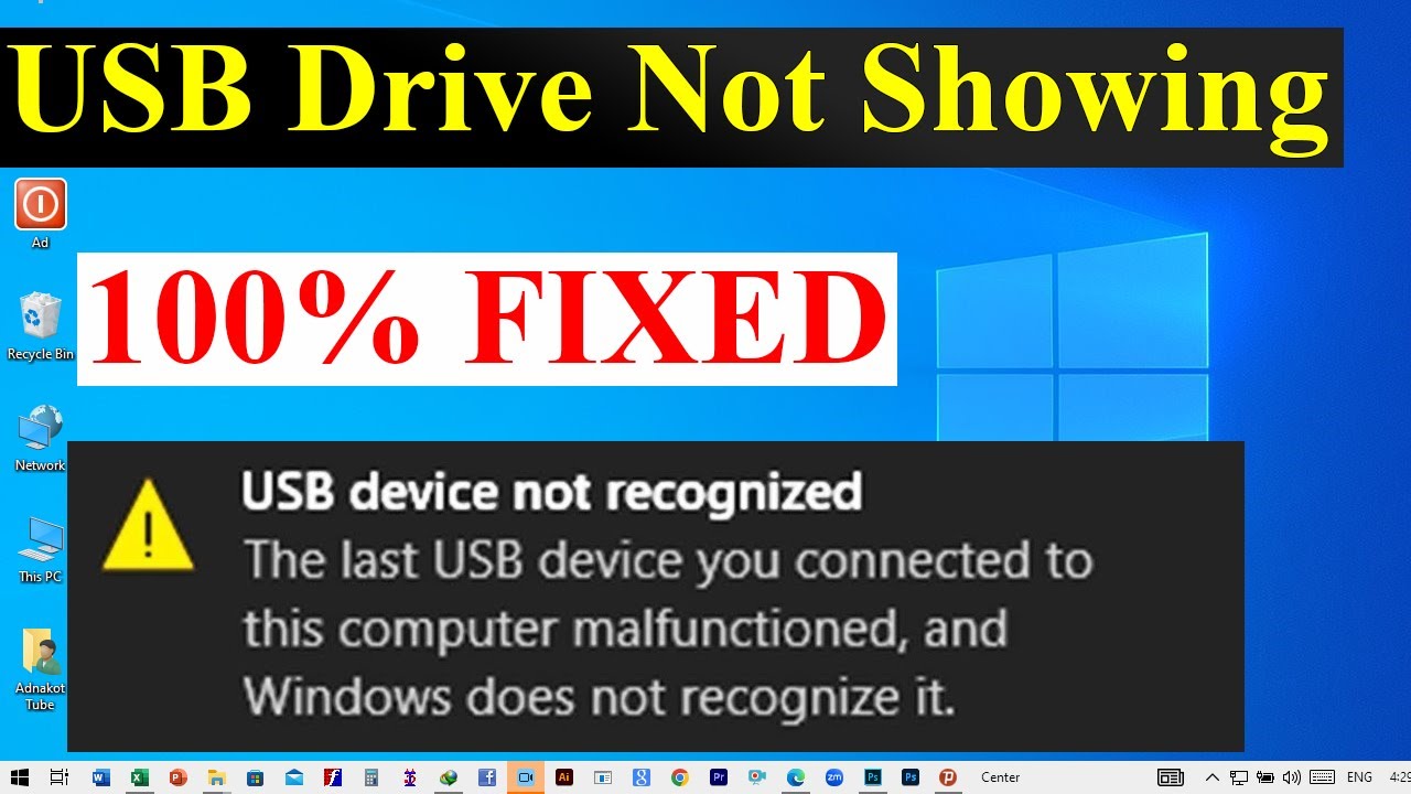 Usb device not recognized windows 10 11 fixed how to fix