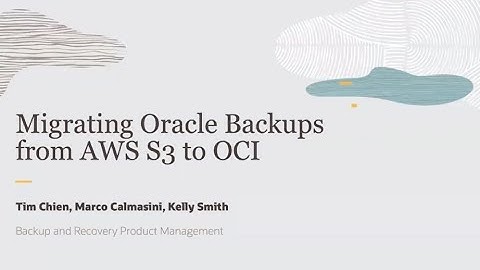 Migrating Oracle Backups from AWS S3 to OCI