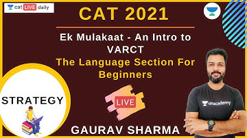 Ek Mulakaat - An Intro to VARC - the Language Section - For Beginners l Strategy l Gaurav Sharma