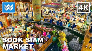 [4K] Sook Siam Floating Market at ICONSIAM in Bangkok Thailand 🇹🇭 Food Court Walking Tour Vlog by Wind Walk Travel Videos ʬ 8,790 views 5 months ago 42 minutes
