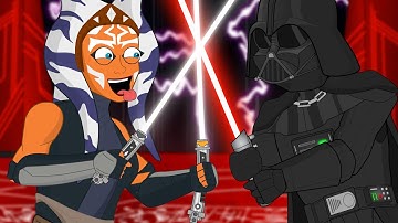 Ahsoka VS Vader...but it