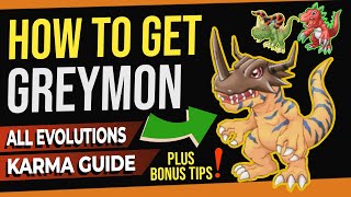 DIGIMON SURVIVE | HOW TO GET GREYMON - All EVOLUTIONS | KARMA GUIDE