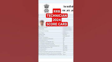 RRB Technician Grade 1 Score Card| Normalisation #rrb #shortsfeed