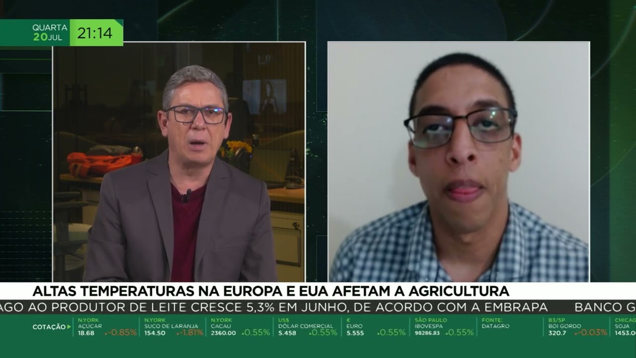 Altas temperaturas na Europa e EUA afetam a agricultura