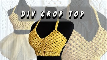 DIY Macrame CROP TOP Tutorial / TECHNIQUE # 6