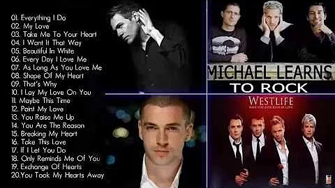 Bryan Adams, Westlife, Shayne Ward, MLTR, Backstreet Boys, Boyzone Best Love Songs Of All Time