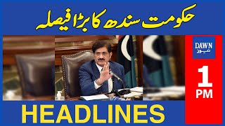 Dawn New Headlines 1 PM | Sindh Government To Start Kisan Card | March 20, 2024