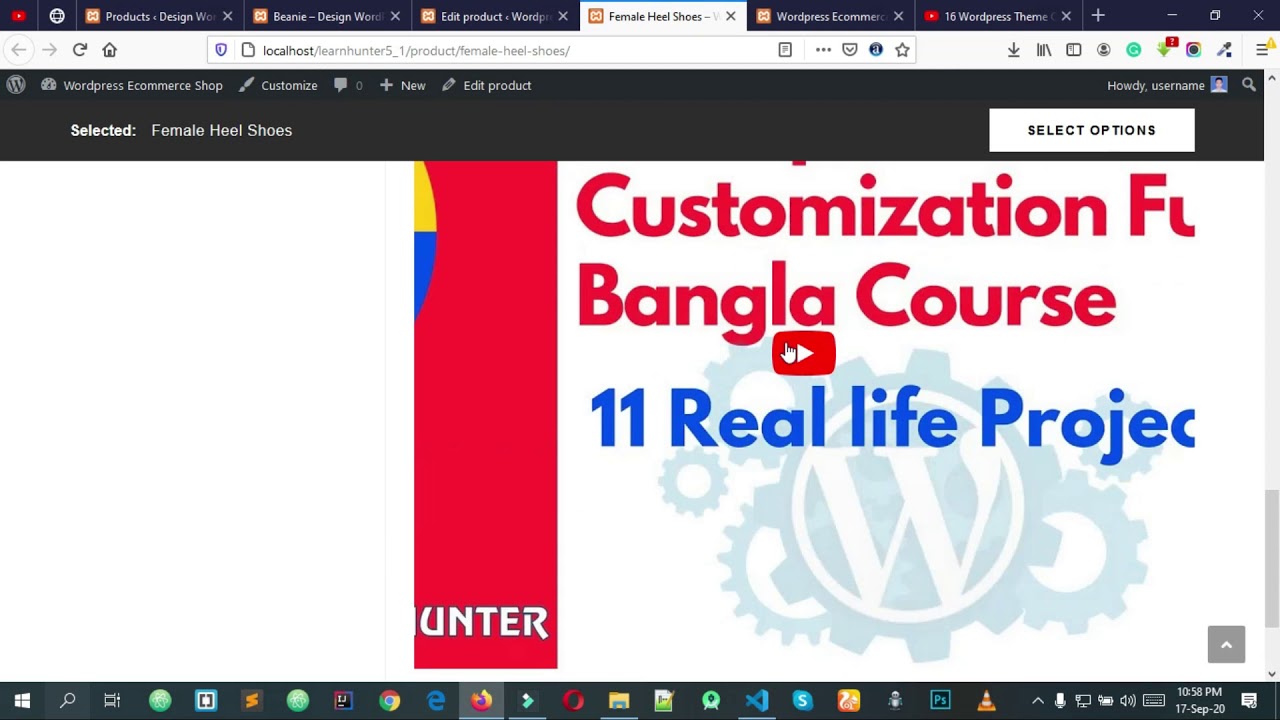 40 WordPress theme customization Bangla tutorial Create an eCommerce ...