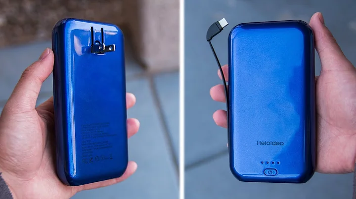Power Bank With Built-In AC Plug! - Heloideo 15,000 mAh Portable Power Bank External Battery Review