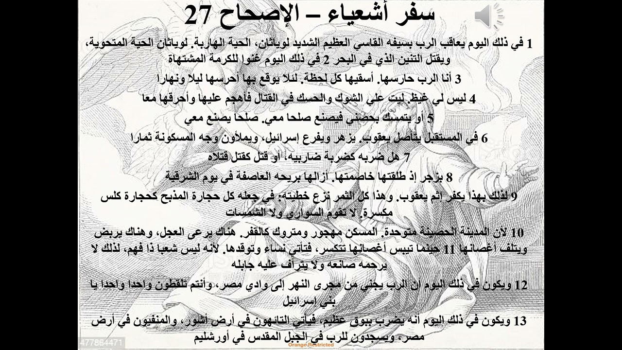 27- تبسيط سفر أشعياء - الإصحاح 27 - ابونا لوقا ماهر