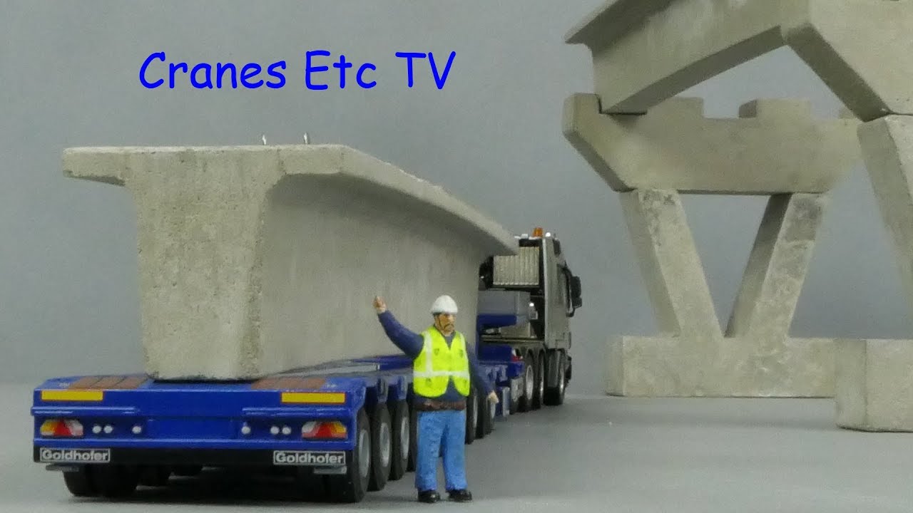 BSR Concrete Bridge Beams by Cranes Etc TV