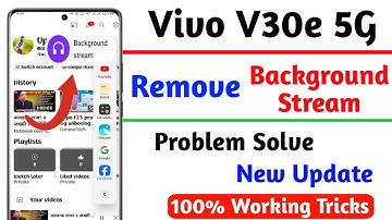 how to background stream remove problem fix vivo V30e,vivo V30e smart sidebar background stream